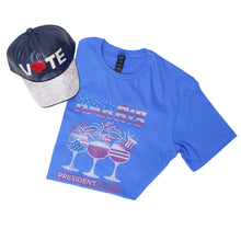 Load image into Gallery viewer, Shirt S Blue HARRIS PRESIDENT Bling for Women
