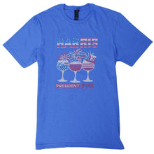 Load image into Gallery viewer, Shirt S Blue HARRIS PRESIDENT Bling for Women