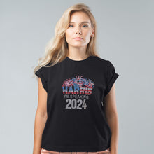 Load image into Gallery viewer, Shirt L Black HARRIS I'M SPEAKING Bling for Women