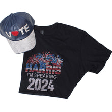 Load image into Gallery viewer, Shirt XL Black HARRIS I'M SPEAKING Bling for Women