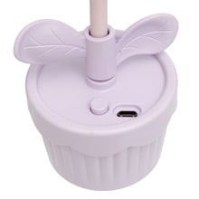 Load image into Gallery viewer, Portable Desk Fan Purple Flower Pot Kuromi
