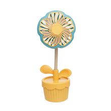 Load image into Gallery viewer, Portable Desk Fan Yellow Flower Pot Pompompurin