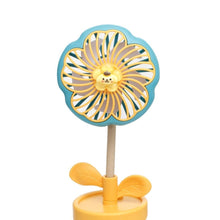 Load image into Gallery viewer, Portable Desk Fan Yellow Flower Pot Pompompurin