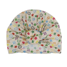 Load image into Gallery viewer, Turban Pre-Tied Donut Beige Monogram Print Women