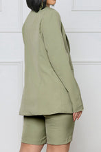 Cargar imagen en el visor de la galería, Long Sleeve Blazer and Shorts Set