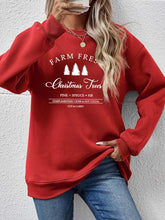 Cargar imagen en el visor de la galería, Graphic Round Neck Dropped Shoulder Sweatshirt