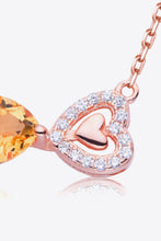 Load image into Gallery viewer, Citrine Heart 925 Sterling Silver Necklace