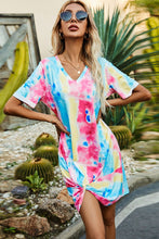 Cargar imagen en el visor de la galería, Twisted V-Neck Short Sleeve Dress