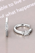 Load image into Gallery viewer, Moissanite 925 Sterling Silver Huggie Earrings