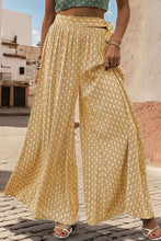 Cargar imagen en el visor de la galería, Printed Tied Wide Leg Pants