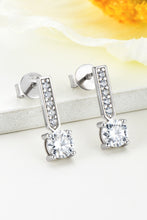 Load image into Gallery viewer, Moissanite and Zircon 925 Sterling Silver Drop Earrings