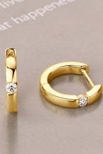 Load image into Gallery viewer, Moissanite 925 Sterling Silver Huggie Earrings