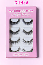 Cargar imagen en el visor de la galería, SO PINK BEAUTY Faux Mink Eyelashes Variety Pack 5 Pairs