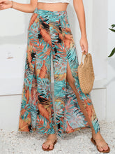 Load image into Gallery viewer, Printed Split Wide Leg Long Pants