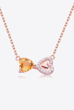 Load image into Gallery viewer, Citrine Heart 925 Sterling Silver Necklace