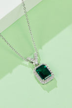 Load image into Gallery viewer, Adored 1.25 Carat Lab-Grown Emerald Pendant Necklace