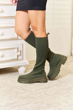 Load image into Gallery viewer, WILD DIVA Footwear Knee High Platform Sock Boots
