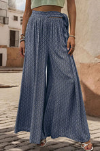 Cargar imagen en el visor de la galería, Printed Tied Wide Leg Pants