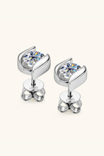 Cargar imagen en el visor de la galería, 1 Carat Moissanite 925 Sterling Silver Stud Earrings