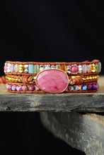 Load image into Gallery viewer, Handmade Crystal Beaded Natural Stone Bracelet