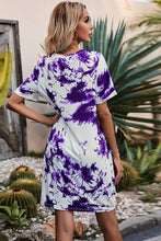 Cargar imagen en el visor de la galería, Twisted V-Neck Short Sleeve Dress