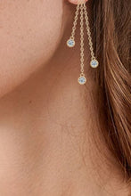 Cargar imagen en el visor de la galería, 1.2 Carat Moissanite Layered Chain Earrings