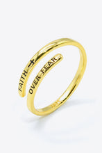 Load image into Gallery viewer, FAITH OVER FEAR Bypass Ring