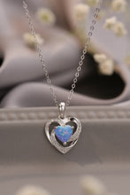 Load image into Gallery viewer, Opal Heart Pendant Necklace