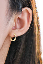 Load image into Gallery viewer, Moissanite 925 Sterling Silver Huggie Earrings