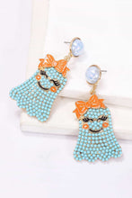 Load image into Gallery viewer, Smiling Ghost Shape Synthetic Pearl Earrings