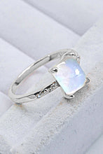 Load image into Gallery viewer, Square Moonstone Ring