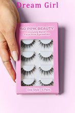 Cargar imagen en el visor de la galería, SO PINK BEAUTY Faux Mink Eyelashes 5 Pairs