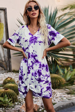 Cargar imagen en el visor de la galería, Twisted V-Neck Short Sleeve Dress