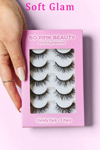 Cargar imagen en el visor de la galería, SO PINK BEAUTY Mink Eyelashes 5 Pairs