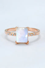 Load image into Gallery viewer, Square Moonstone Ring