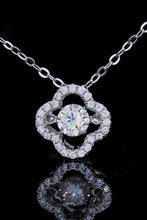 Load image into Gallery viewer, 925 Sterling Silver Moissanite Flower Pendant Necklace