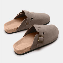 Cargar imagen en el visor de la galería, Suede Closed Toe Buckle Slide