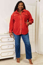 Cargar imagen en el visor de la galería, Heimish Cozy Girl Full Size Button Down Shacket