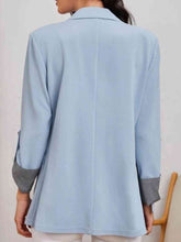 Cargar imagen en el visor de la galería, Lapel Collar Roll-Tab Sleeve Blazer