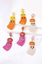 Cargar imagen en el visor de la galería, Halloween Ghost Shape Dangle Earrings