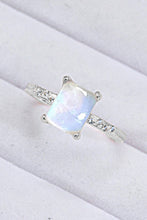 Load image into Gallery viewer, Square Moonstone Ring
