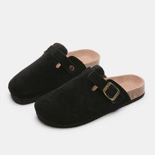 Cargar imagen en el visor de la galería, Suede Closed Toe Buckle Slide
