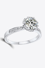 Load image into Gallery viewer, 925 Sterling Silver 1 Carat Moissanite Ring