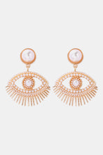 Load image into Gallery viewer, Evil Eye Shape Rhinestone Zinc Alloy Synthetic Dangle Earrings