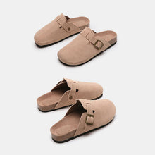 Cargar imagen en el visor de la galería, Suede Closed Toe Buckle Slide