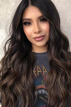 Load image into Gallery viewer, 13*2" Lace Front Wigs Synthetic Long Wave 26" Heat Safe 150% Density in Brown