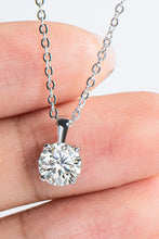 Load image into Gallery viewer, 925 Sterling Silver 1 Carat Moissanite Chain-Link Necklace