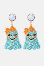 Load image into Gallery viewer, Smiling Ghost Shape Synthetic Pearl Earrings