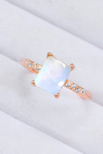 Load image into Gallery viewer, Square Moonstone Ring