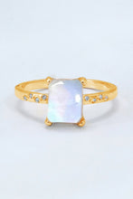 Load image into Gallery viewer, Square Moonstone Ring